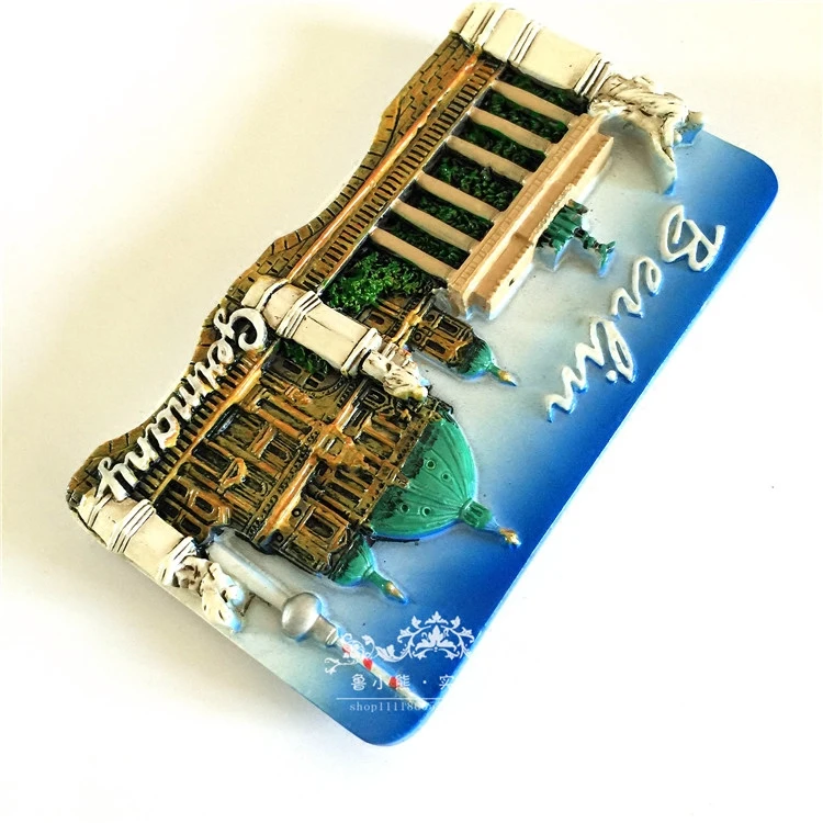 Германия ручная роспись берлинское здание 3D магниты на холодильник