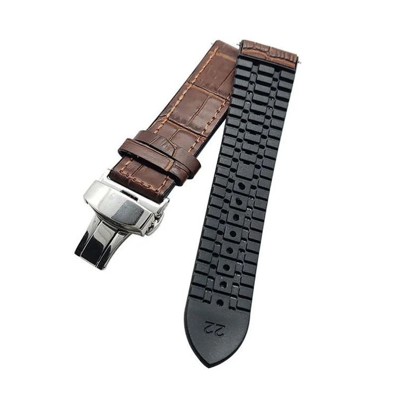 

Universal 22mm Watch Band Silicone Bamboo Watch Strap
