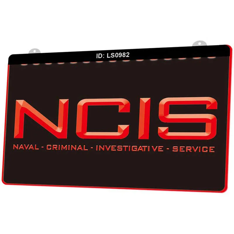 LS0982 морская служба по расследованиям Ncis новый светодиодный светильник с 3D