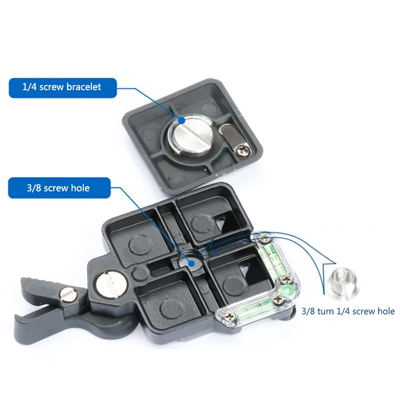 Универсальный быстросъемный Зажим для камеры штатив монопод шаровая Головка QR