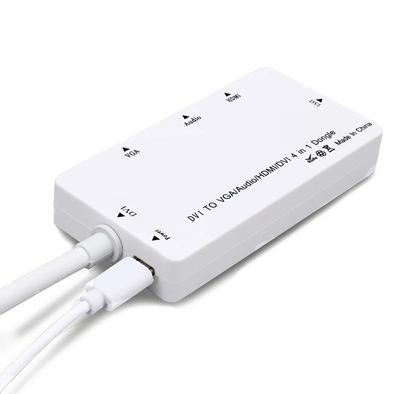VGA HDMI DVI адаптер 4 в 1 многофункциональный аудио конвертер USB для компьютера ПК