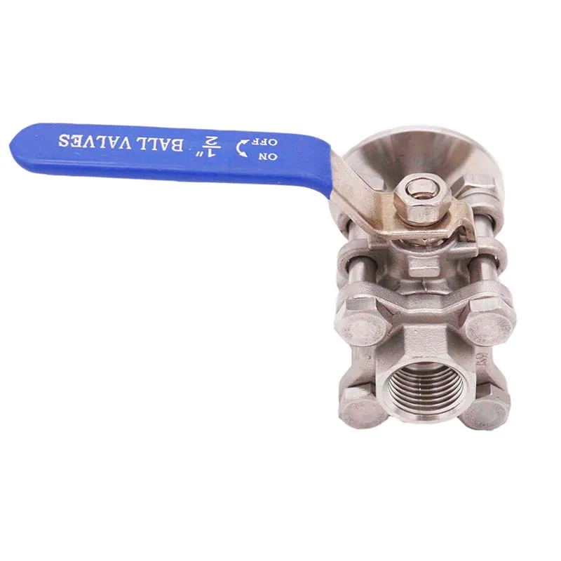 Шаровой кран из нержавеющей стали 1 5 дюйма от TC до 1/2 мама BSP(NPT) 304 конструкция 3