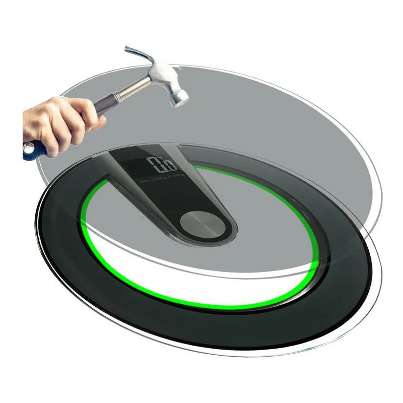 Круглые умные Bluetooth весы для тела и жира бытовые человеческого здоровья точные