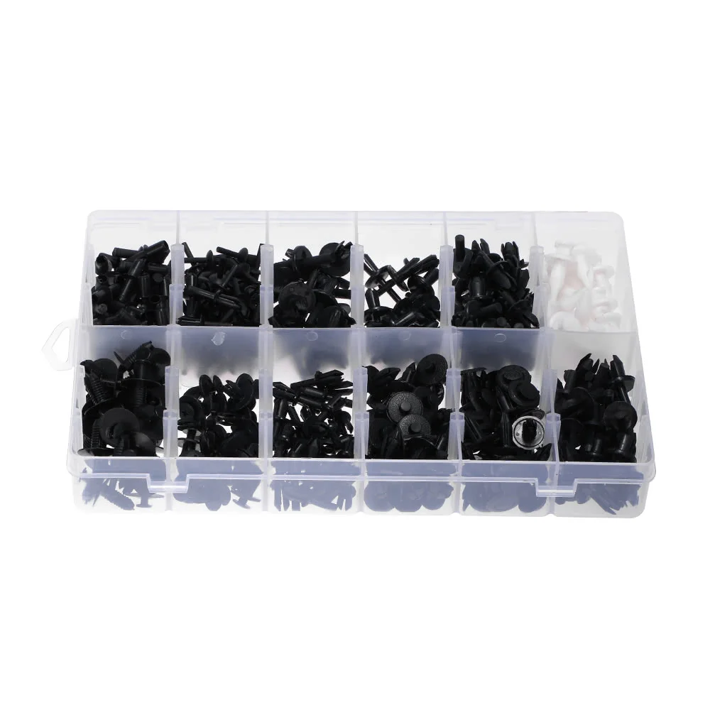 350 шт. Авто панели для формования Ассорти набор нажимных фиксаторов с заклепками