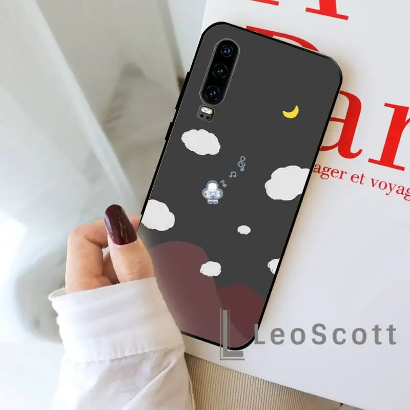 

Cartoon cute astronaut Phone Case For Huawei P 9 8 10 40 Mate 30 Honor 8 8A 20 20s 9x nova 6se 5t Y9s PSMART lite pro 2017
