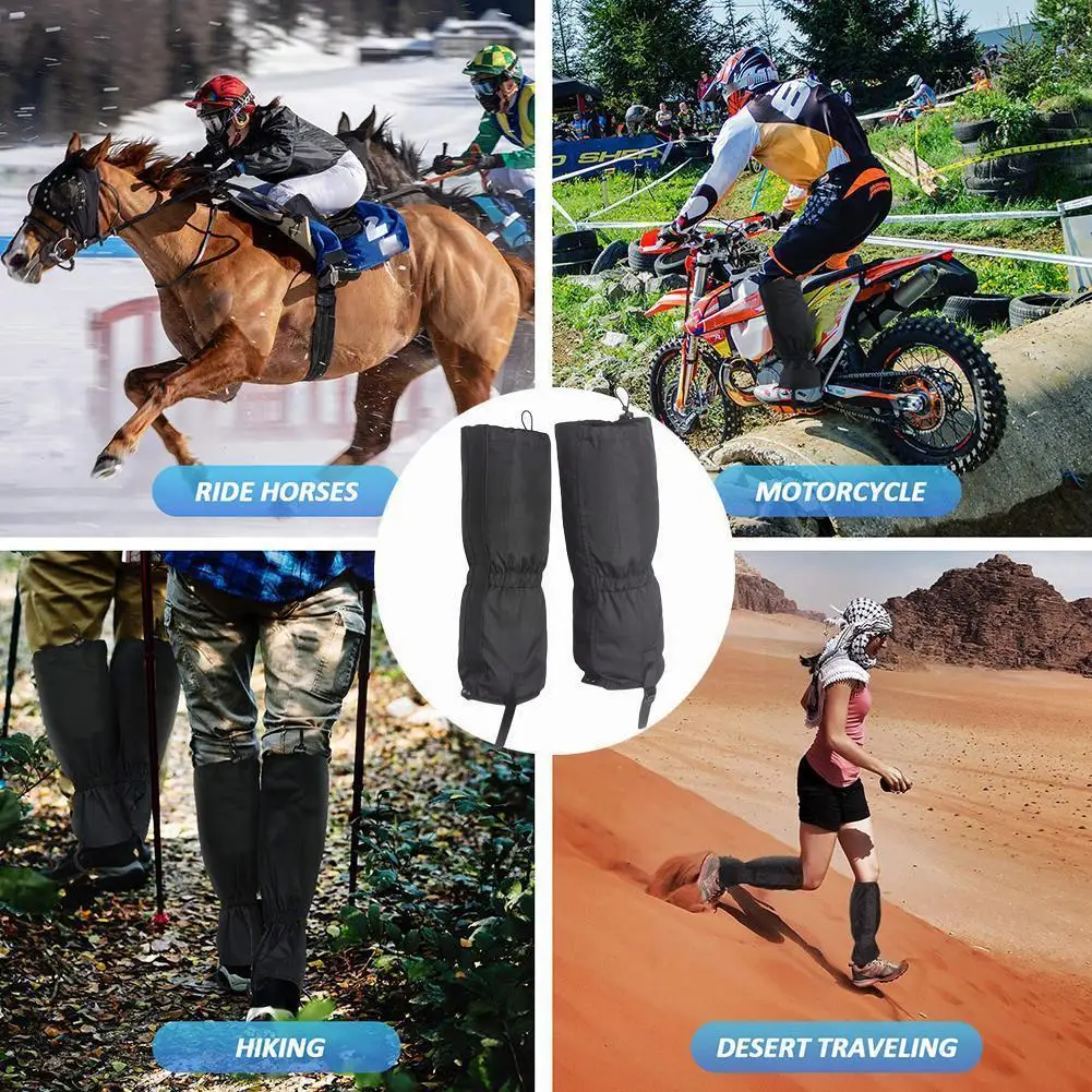 

Waterproof Shoe Covers Outdoor Legging Gaiters Covers Leg Warmers Used For Hiking Walking Climbing Camping Ski T I7o9