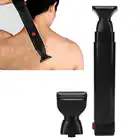 Электробритва для спины 2 в 1, триммер для волос на лице, бритва, перезаряжаемая Складная ручка, устройство для удаления волос на спине, уход за телом для мужчин