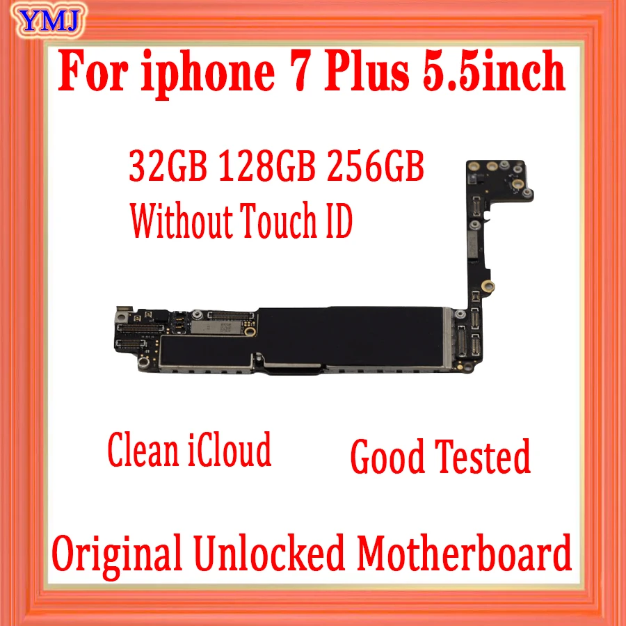 Полностью разблокированная материнская плата для iphone 7 Plus с/без Touch ID