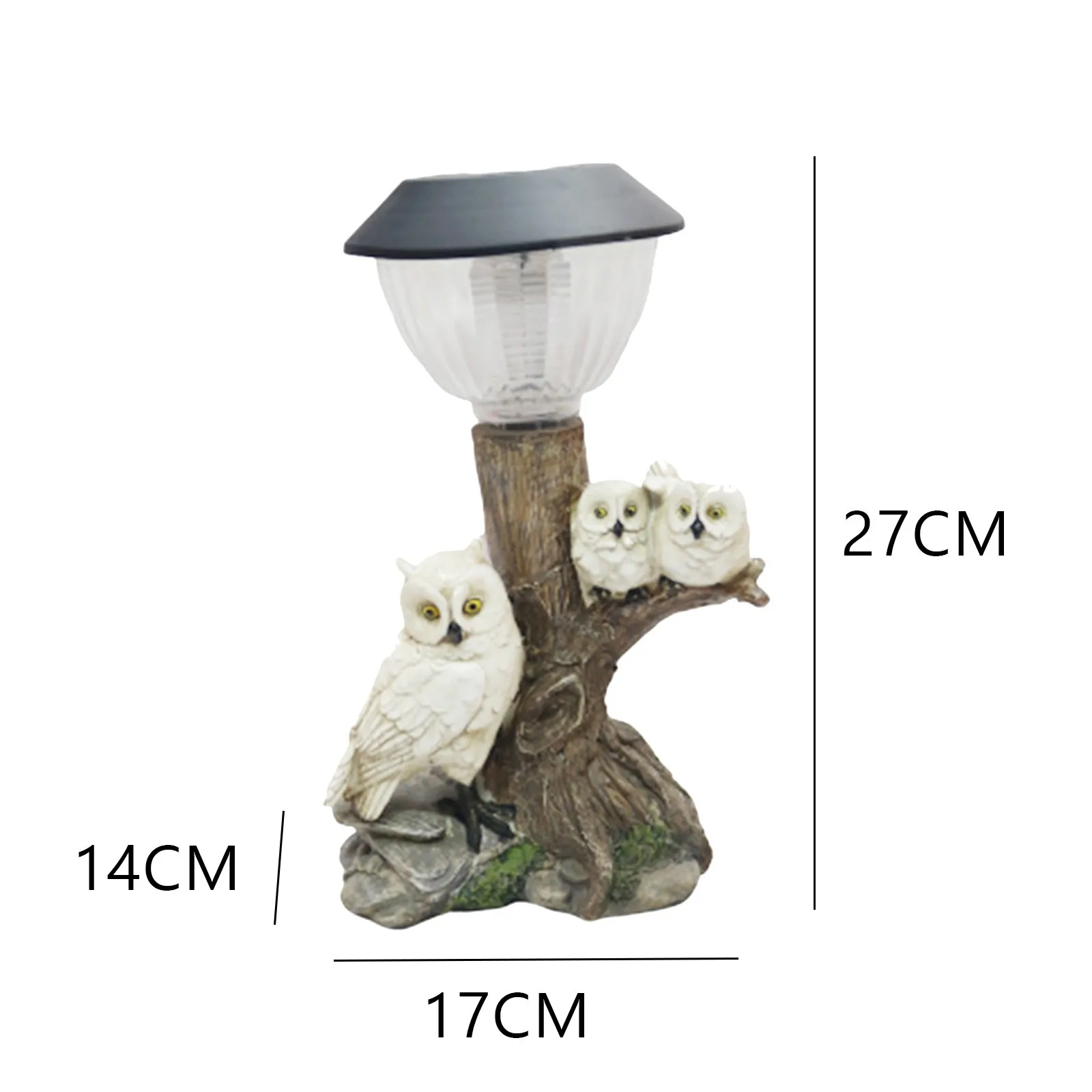 

Resin Owl Solar Lamp Statue Led Lighting Waterproof Night Lights Owl Shape Outdoors Lamp Stake Lawn Lamps Garden Yard Decor New