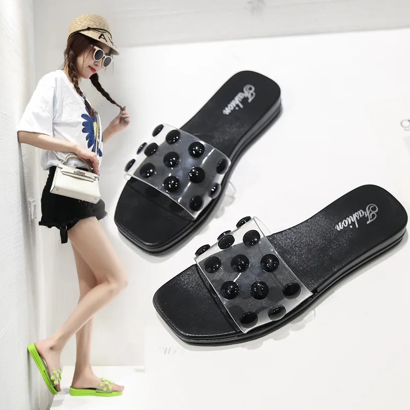 Новинка Модная женская летняя пляжная обувь Сандалии Шлепанцы для улицы Женская