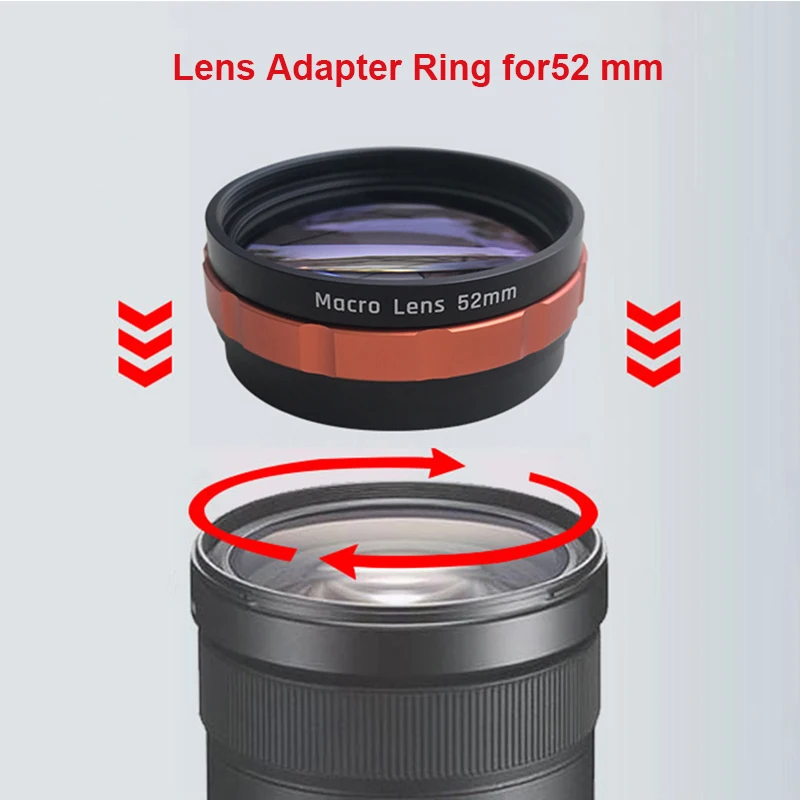 Портативный 52 мм Высокоточный адаптер для макрообъектива цифровой камеры кольцо