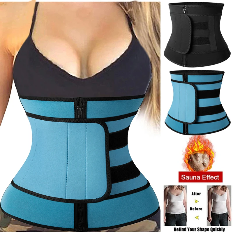 

Женский тренировочный корсет для талии с регулируемыми лямками, неопреновый пояс для сауны и пота, компрессионный триммер для потери веса, ...