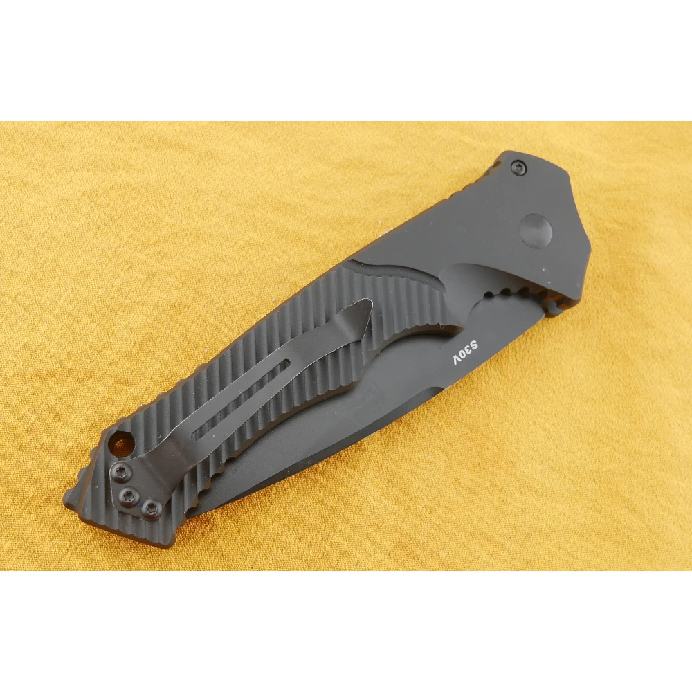 

9600Bk flip folding knife automatic D2 Blade aluminum handle Outdoor Tools Pocket Knives Camping Hunting Survival