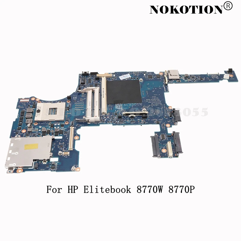 Материнская плата Nokotion для ноутбука HP Elitebook 8770W 8770P 688746 001 501 4 слота ОЗУ DDR3 SLJ8A