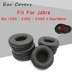 Амбушюры ДЛЯ Jabra Biz 1500  2300  2400 ii Duoподойдет как для повседневной носки, так наушники подушечки Замена гарнитуры ушной вкладыш из искусственной кожи из губчатого материала