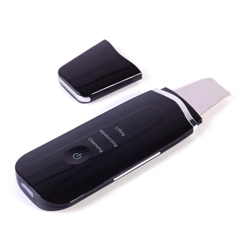 Ультразвуковая ионная Глубокая очистка кожи скруббер пилинг Лопата для лица