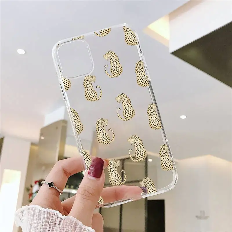 

lovely tiger Phone Case Transparent for iPhone 11 12 mini pro XS MAX 8 7 6 6S Plus X 5S SE 2020 XR