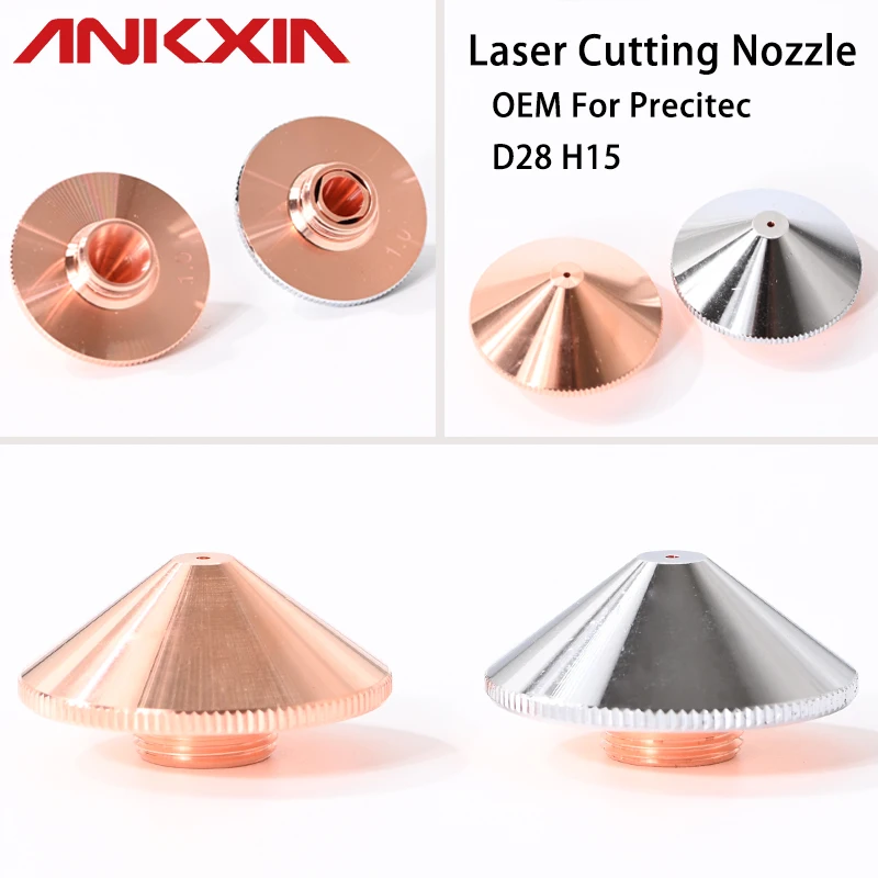 OEM D28 H15 M11 Laser Cutting Nozzle for Precitec Procutter 1.0 2.0 Lightcutter WSX PENTA Fiber Head Nozzles