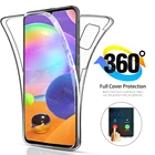 360 полностью двойной силиконовый чехол для Samsung Galaxy A31, прозрачный чехол-броня для Samsung Galax A30 A31 A 31 31A, оболочка, чехлы