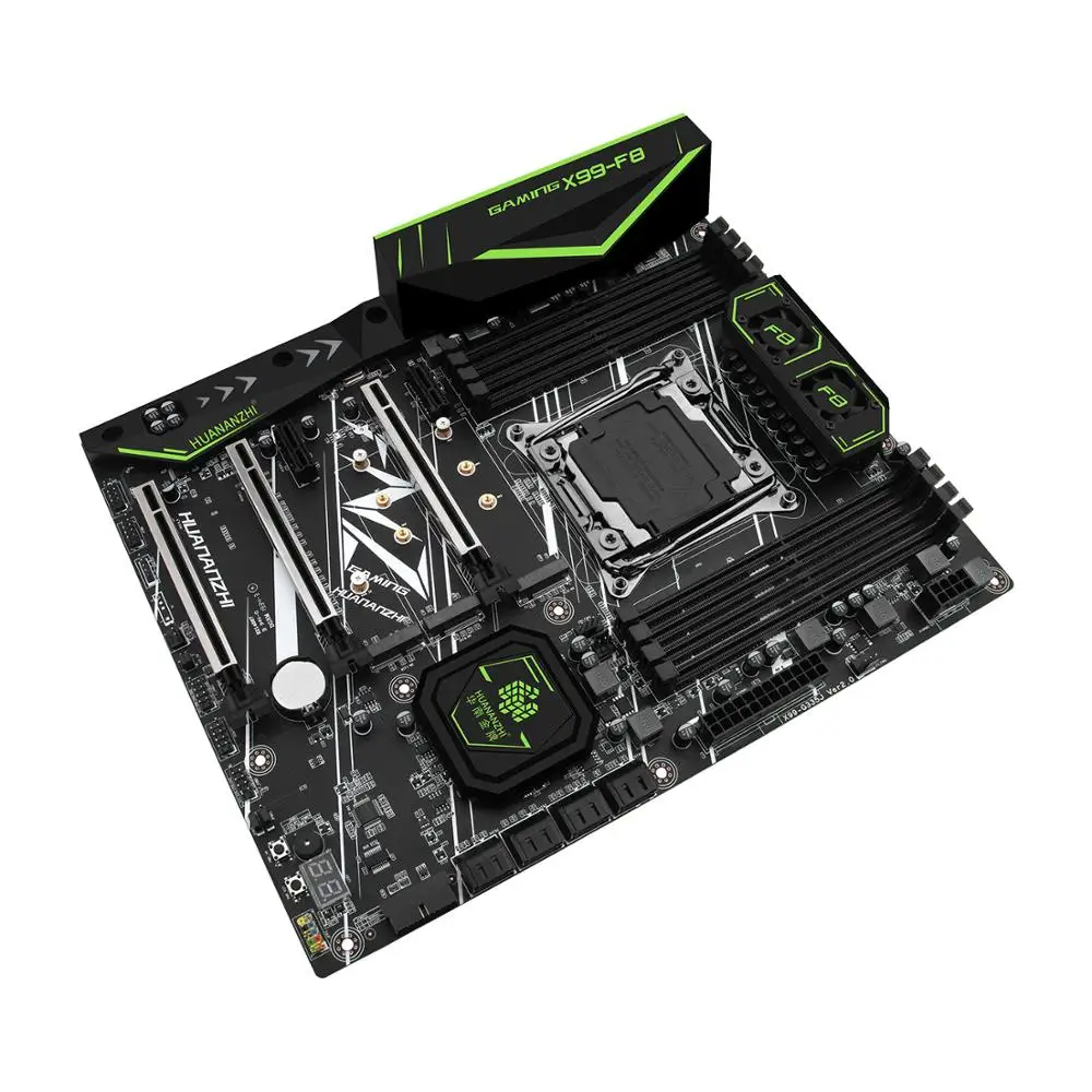 Kaufen HUANANZHI X99-F8 LGA2011-3 Motherboard Für Prozessor 2678 2690 2680 V4 V3 Serie DUAL M.2 NVMe SSD Slot M.2 WIFI Slot DDR4 RAM