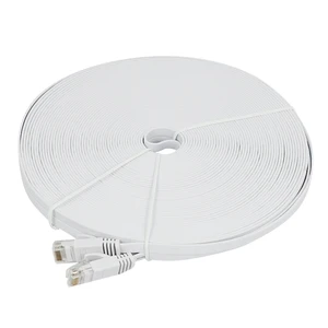 cat 6 ethernet cable 100 ft 30 meters flat slim long internet network lan patch cords cat6 high speed computer wire free global shipping
