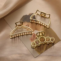 women metal scratch exquisite crown hair clip decorations outdoor fashion solid color hair claw hair accessories for women