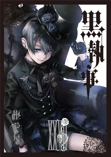 

Black Butler Diamond Painting Anime Full Round Square Drill Cross Stitch Mosaic Rhinestone Embroidery Home Decor Handmade Crafts