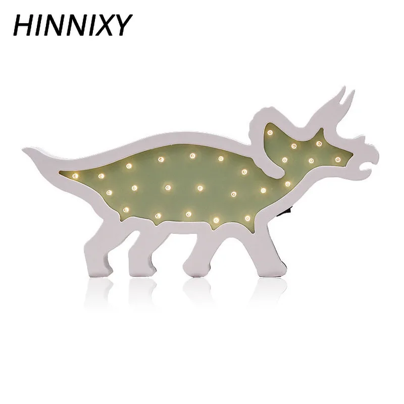 Hinnixy скандинавские животные ночник тетрагональный динозавр Жираф настенный подвесной светильник Детский Светильник s Декор для спальни подарок для мальчика