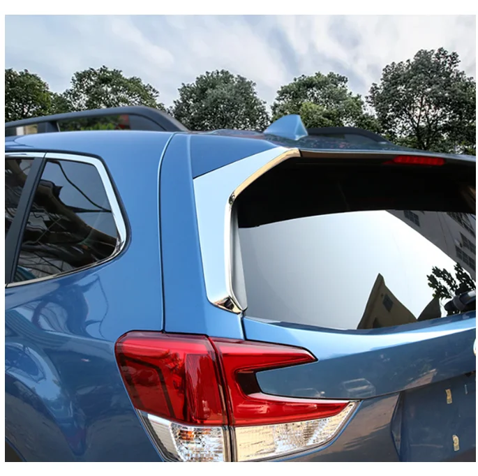 

Для Subaru Forester SK 2019 2020, хром, заднее окно, крыло, декоративное покрытие, отделка, Стайлинг автомобиля