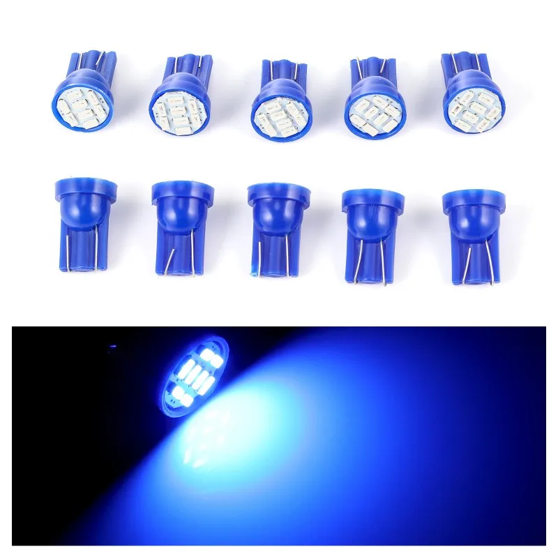 10 шт. синие светодиодсветодиодный лампы T10 8SMD|Сигнальная лампа| |