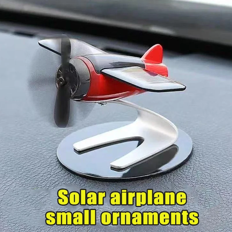 

1PC 2021 New Solar Spin bombing plane Air freshener Car Dashboard Perfume Decoration Aromatherapy Interior Ornament Accessories