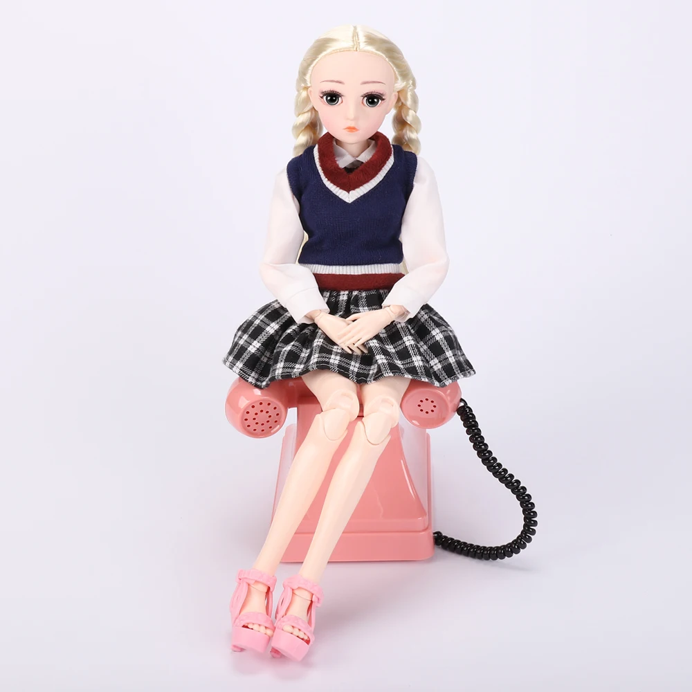 Style 09 UCanaan BJD кукла, 1/4 SD куклы 18 дюймов 18 мяч шарнирные куклы с одеждой наряд обувь парик волосы макияж лучший подарок для девочек - Цвет: Style 09