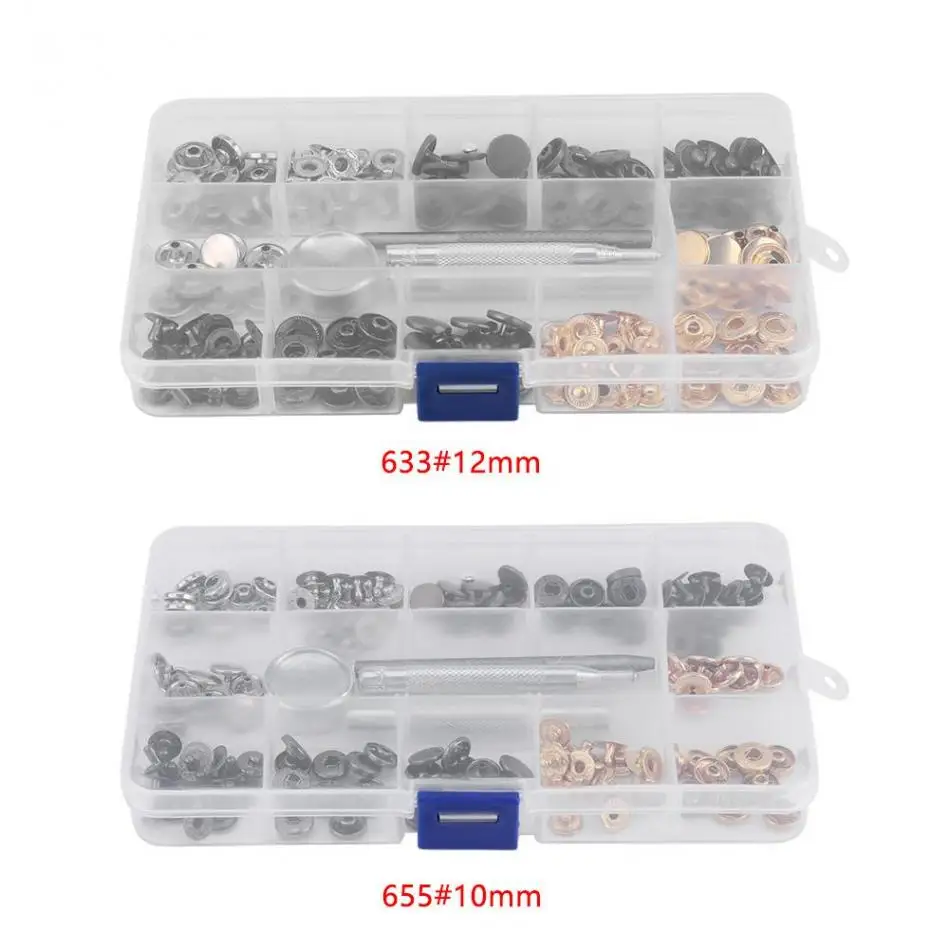 40 шт./компл. DIY швейные пуговицы кнопками латунь пресс застежка к брюкам недорогая