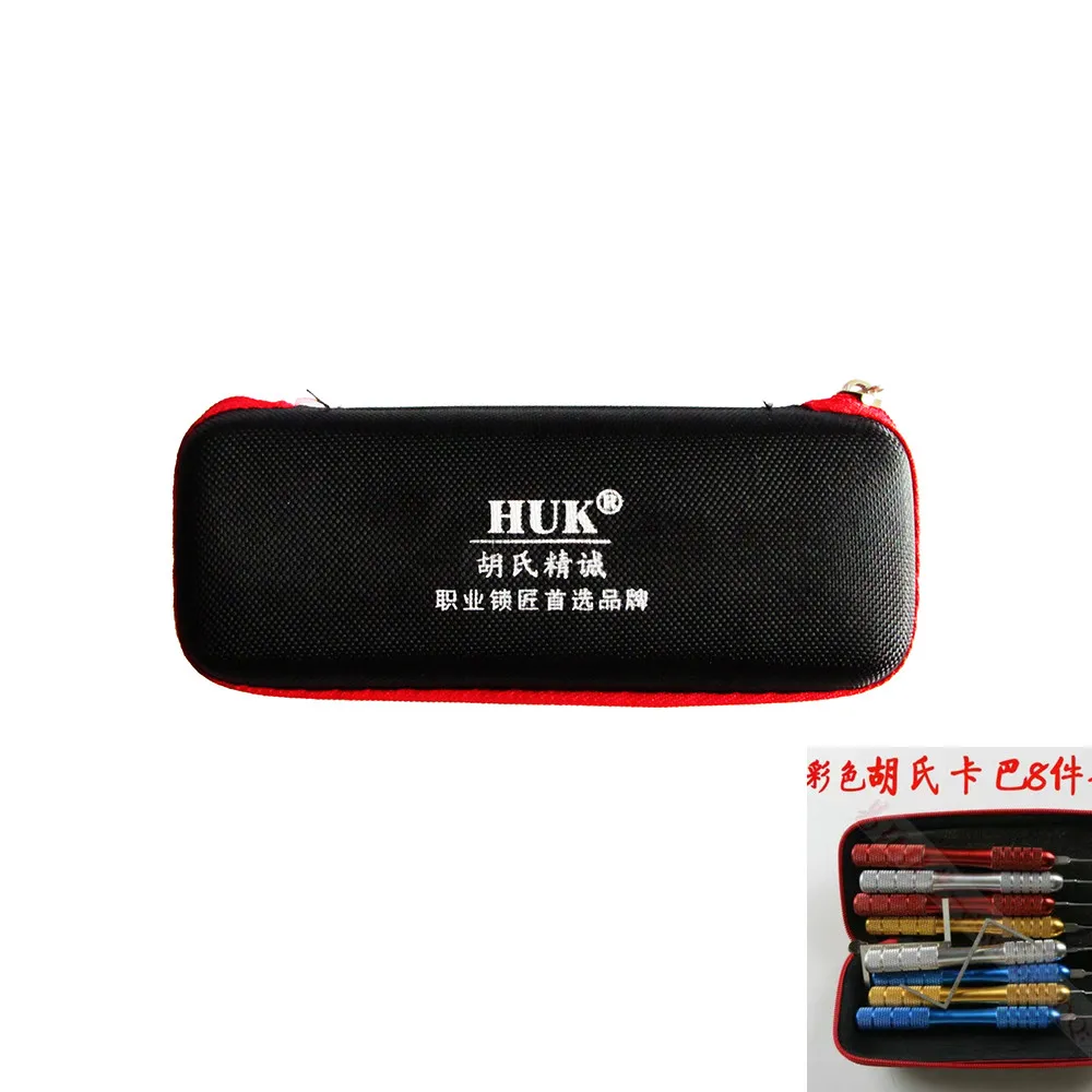 

HUK 8Pcs Kaba fast Lock opener Tools set with Colorful Handle Kaba Civil Lock Locksmith Tools