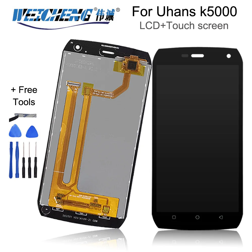 ЖК дисплей и сенсорный экран для Uhans K5000 запасные части 5 0 дюйма аксессуары