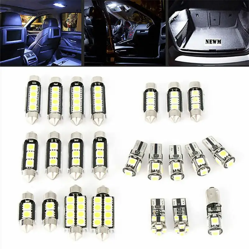 

СВЕТОДИОДНЫЕ Лампы Canbus T10 W5W, 6000 К, белые, 23 шт.