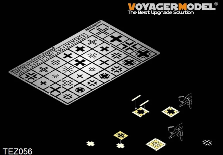 Немецкий трафарет танка времен Второй мировой войны Voyager TEZ056 1/35 | Игрушки и хобби