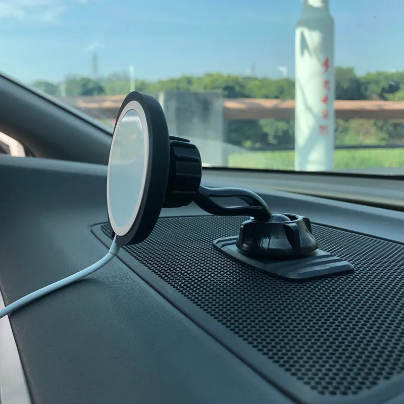 

Universal Car Holder Charger Cradle Stand For Mag Wireless Charge Base Bracket Phone Holder In Car GPS Holder For IPhone 12 Pro