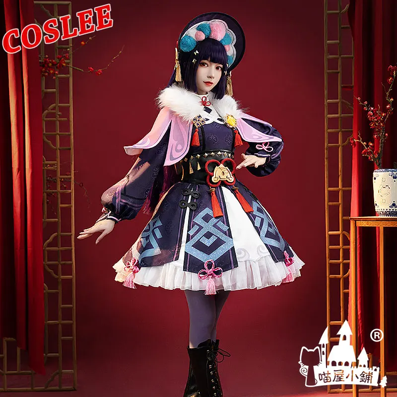 

COSLEE Cosplay YunJin Costume Genshin Impact Game Suit Lolita Dress Kimono Uniform Halloween Role Play Party Clothes Outfit New