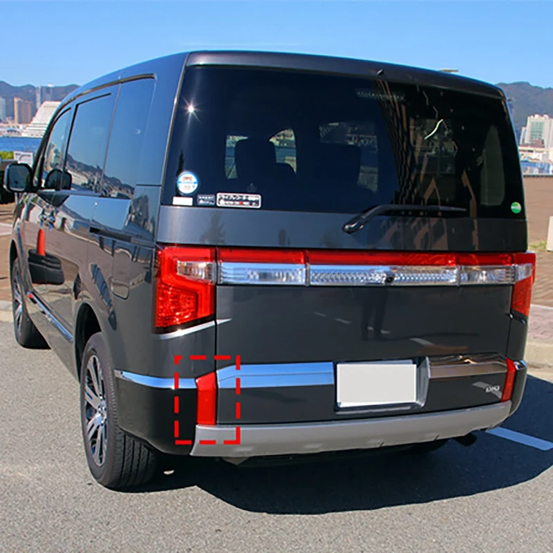 Для Mitsubishi Delica D5 2020 2021 ABS хромированный задний отражатель противотумансветильник