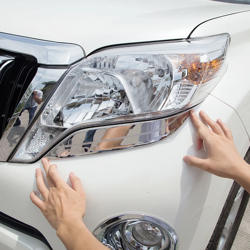 ABS хромированные передние фары лампа прокладка крышки отделка фара рамка для Toyota