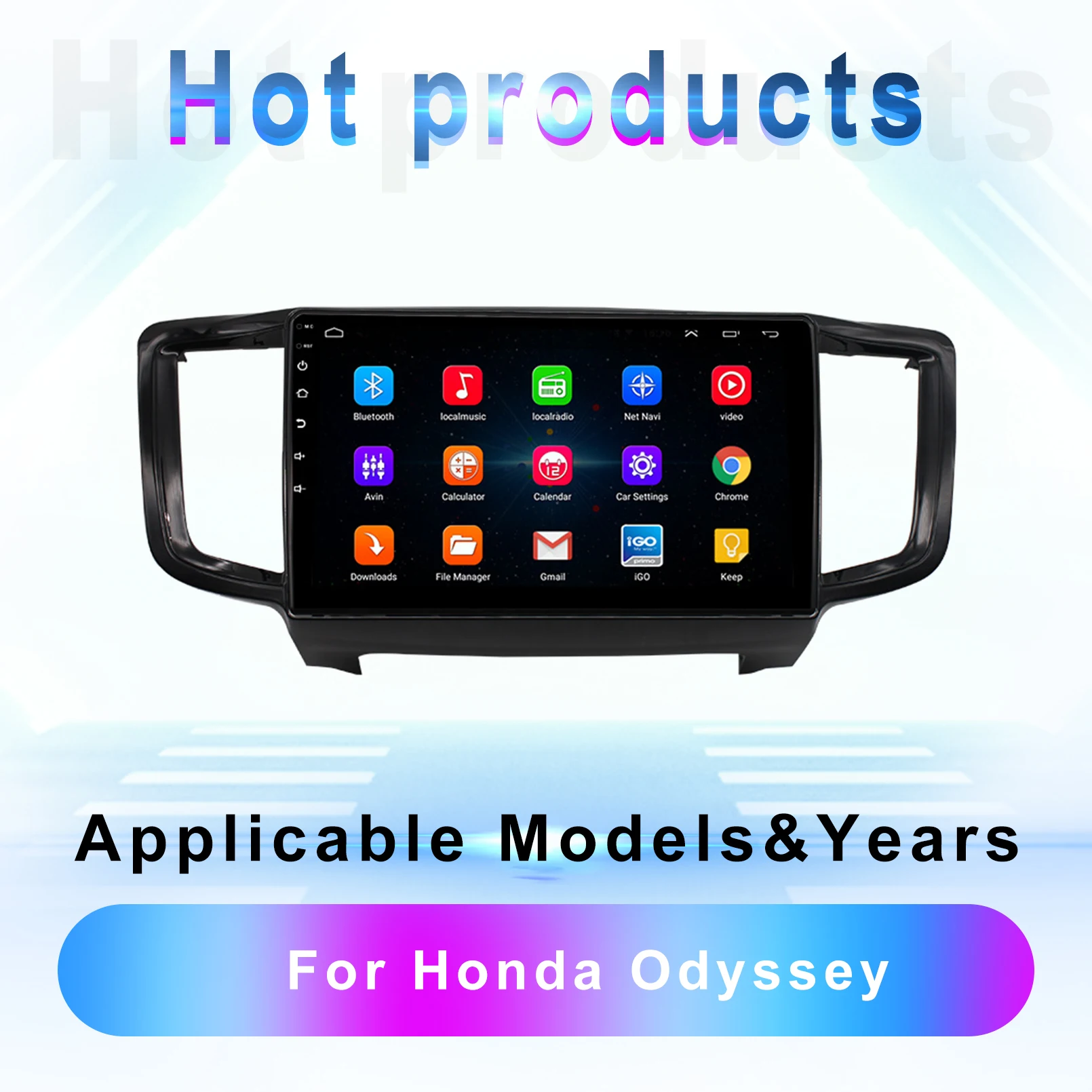 

Автомобильный радиоприемник TQLC на Android для Honda Odyssey, 9 дюймов, автомобильный с Bluetooth и навигацией, резервная камера, стерео, мультимедийный пле...