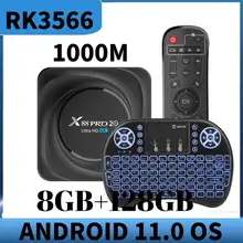 NEW Smart TV Box Android 11.0 Max 8GB RAM 128GB ROM 2.4G/5G Dual WiFi 1000M RK3566 Android 11 Media Player Youtube Set Top Box