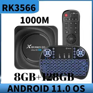 new smart tv box android 11 0 max 8gb ram 128gb rom 2 4g5g dual wifi 1000m rk3566 android 11 media player youtube set top box free global shipping