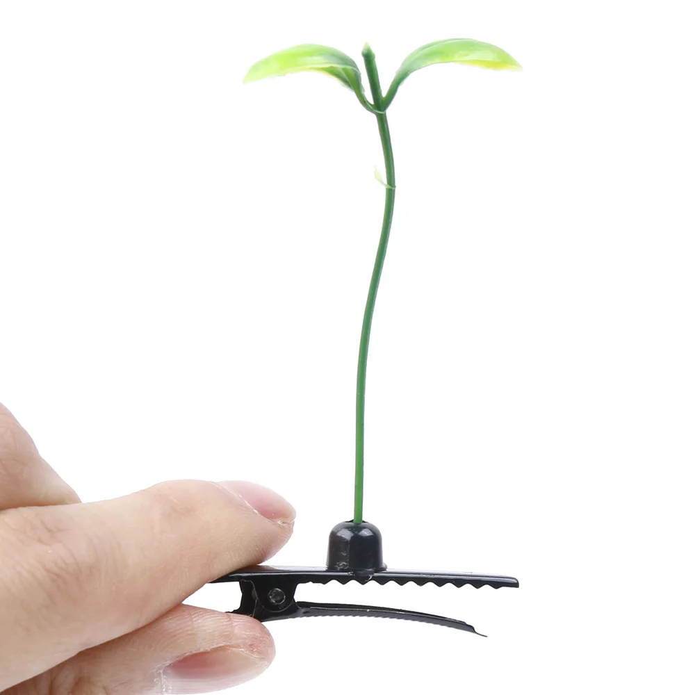 Зажим для волос унисекс милая модная забавная заколка аксессуар показа растений