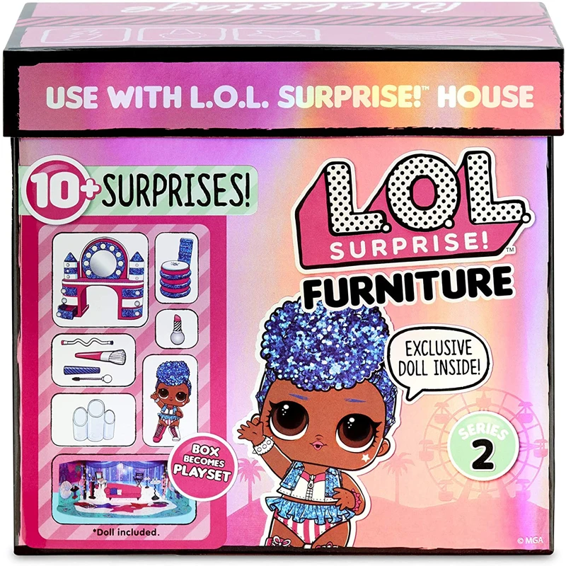 

L.O.L. Surprise! Furniture Backstage with Independent Queen & 10+ Surprises toys for children