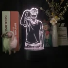 Умный светодиодный ночник с подключением Kuroko No Basuke Taiga Kagami аниме 3D Настольная лампа Декор детской комнаты ночсветильник акриловый управление через приложение