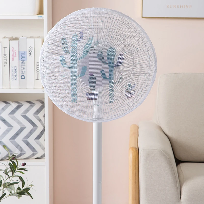 

Electric Fan Dust Cover Safety Protection Net Cover Dustproof Mesh Nets Children Anti-Pinch Bag Fan Accessorie Home Decor NEW