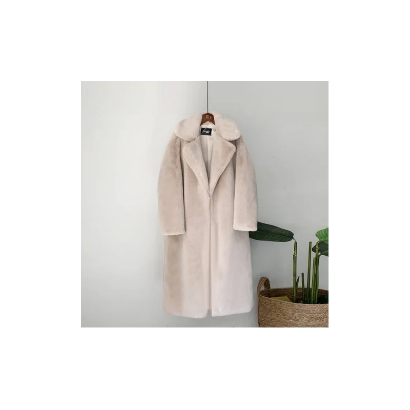 

Elegant Winter Fur Coat Women Fashion Faux Mink Fur Coats Loose Fur Jacket High Quality Overcoat Thick Warm Winter Jackets