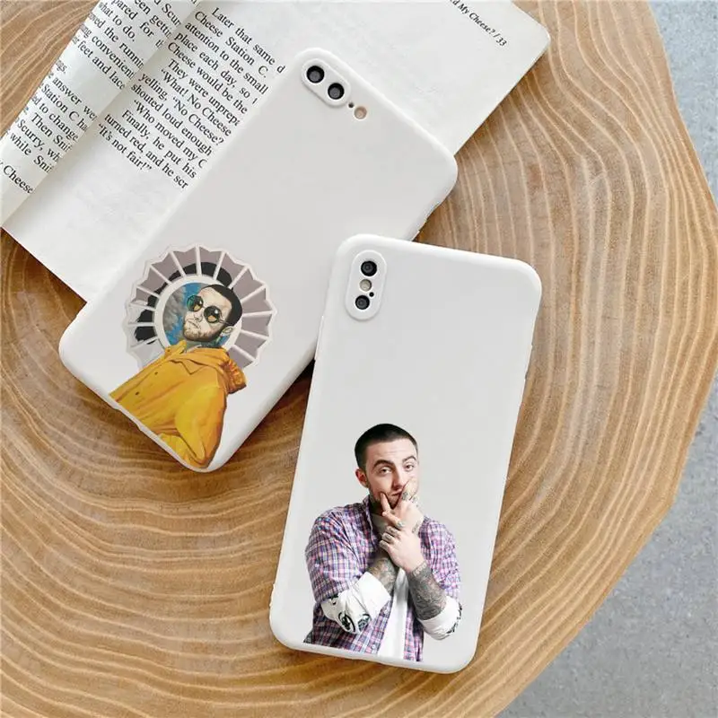 

Mac Miller rapper singer Phone Case Candy Color for iPhone 6 7 8 11 12 s mini pro X XS XR MAX Plus